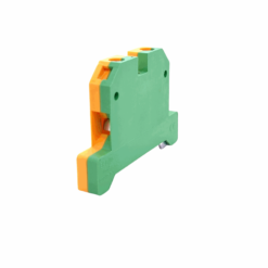 EK6/35 DIN Rail Screw Clamp Earth Terminal Block (6mm2 Wire Size) (Green + Yellow)