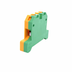 EK10/35 DIN Rail Screw Clamp Earth Terminal Block (10mm2 Wire Size) (Green + Yellow)