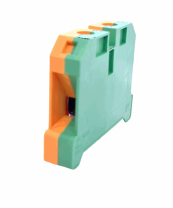EK16/35 DIN Rail Screw Clamp Earth Terminal Block (16mm2 Wire Size) (Green + Yellow)
