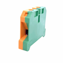 EK16/35 DIN Rail Screw Clamp Earth Terminal Block (16mm2 Wire Size) (Green + Yellow)
