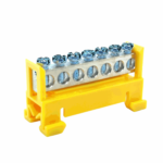DIN Rail Terminal Block Bus Bar (7-Way) (Yellow)