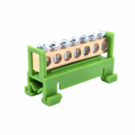 DIN Rail Terminal Block Bus Bar (7-Way) (Green)
