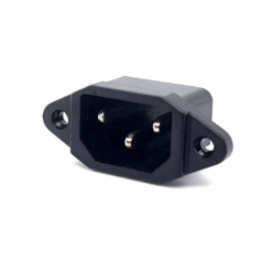 Computer IEC C14 AC Power Panel Mount Male Connector (10A) (250V AC)