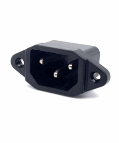 Computer IEC C14 AC Power Panel Mount Male Connector (10A) (250V AC)
