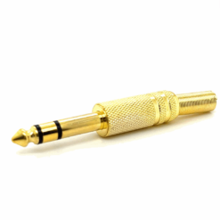 6.35mm Stereo Male Connector (Gold)