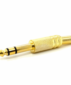 6.35mm Stereo Male Connector (Gold)