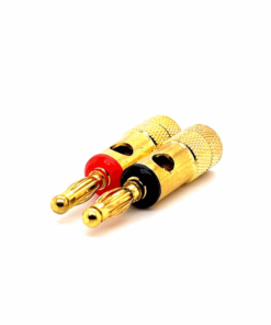 Banana Male Connector (4mm) (Full Gold) (Price / Single Unit)