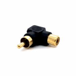 RCA Male to Female Angle Adaptor (Gold)