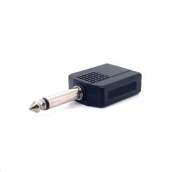 6.35mm Mono Male to 2 x 6.35mm Mono Female Adaptor