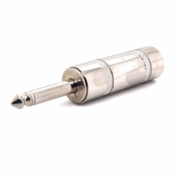 6.35mm Mono Male Connector (17mm OD / Metal)