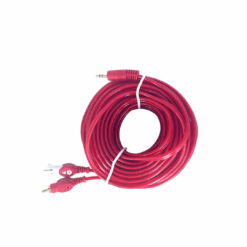 3.5mm Stereo Male to 2RCA Male Cable (10m) (Gold)