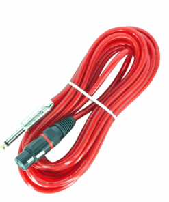 XLR (Cannon) Female to 6.35mm Mono Male Cable (5m)