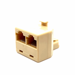 RJ45 Modular 8P8C Male to Dual Female Adaptor