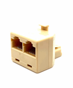 RJ45 Modular 8P8C Male to Dual Female Adaptor