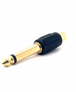 6.35mm Mono Male to RCA Female Adaptor (Plastic)