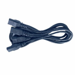 IEC Male to 3 x IEC Female Cable (2m + 1m) (6A) (250V AC)